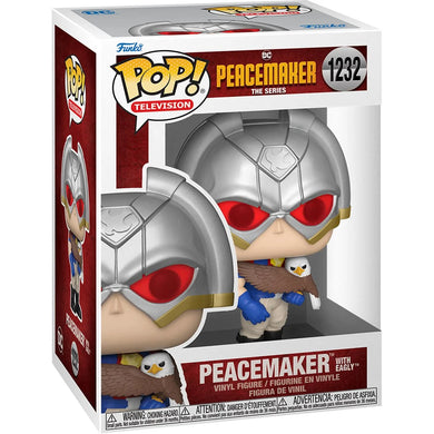 Funko Pop! Television:  DC Peacemaker with Eagly #1232 Vinyl Figure w/Free 0.45mm Pop Shield Protector