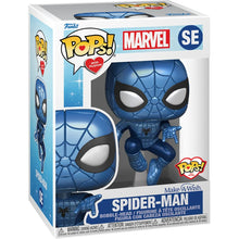 Load image into Gallery viewer, Funko Pop! Marvel: Make-A-Wish Spider-Man Metallic Vinyl Figure SE w/0.45mm Pop Proctector