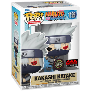 Funko Pop! Naruto: Shippuden Young Kakashi Hatake with Chidori Glow-in-the-Dark Vinyl Figure - AAA Anime Exclusive (Common) #1199 w/0.45mm Pop Protector