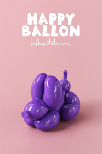 Happy Balloon Dog  BLUEPIPIER x whatshisname x Moe Double Small Blind Box Figure *Pre-Order*