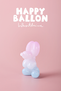 Happy Balloon Dog  BLUEPIPIER x whatshisname x Moe Double Small Blind Box Figure *Pre-Order*