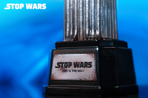 Stop Wars Silver (smaller size) by We Art Doing *Pre-Order*