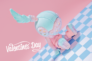 Good Night Series - Love Balloon "First Love" by Sank Toys FLOCKED *Pre-Order*