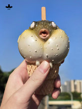 Load image into Gallery viewer, JXK-Pufferfish Ice Cream Figurine by JXK *Pre-Order*