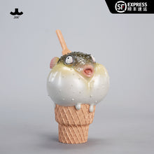 Load image into Gallery viewer, JXK-Pufferfish Ice Cream Figurine by JXK *Pre-Order*