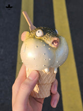 Load image into Gallery viewer, JXK-Pufferfish Ice Cream Figurine by JXK *Pre-Order*