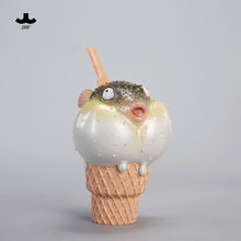 Load image into Gallery viewer, JXK-Pufferfish Ice Cream Figurine by JXK *Pre-Order*