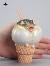 Load image into Gallery viewer, JXK-Pufferfish Ice Cream Figurine by JXK *Pre-Order*