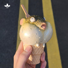 Load image into Gallery viewer, JXK-Pufferfish Ice Cream Figurine by JXK *Pre-Order*