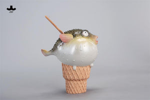 JXK-Pufferfish Ice Cream Figurine by JXK *Pre-Order*