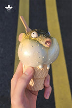 Load image into Gallery viewer, JXK-Pufferfish Ice Cream Figurine by JXK *Pre-Order*