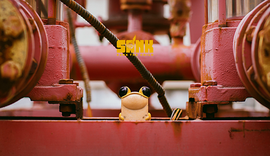 Cube Series - Cube Frog Yellow by Sank Toys LE 160