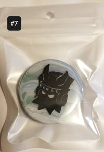 Acrylic Poured Viking Ghoulz Pop Sockets with Resin Coating