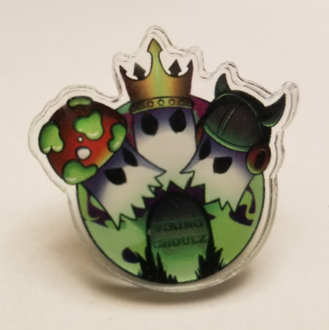 Viking Ghoulz Small Acrylic Pin LE 50