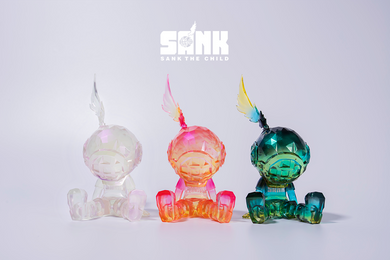 Good Night - Low Poly 3 pack bundle by Sank Toys *Pre-Order* with 2 sets of Postcards signed by artist