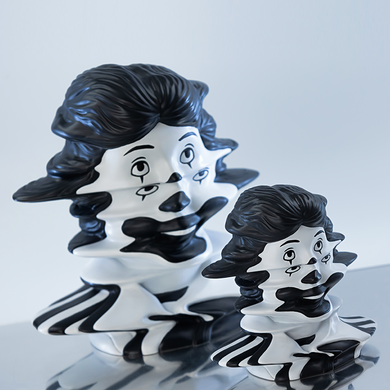 液态世界-消失的小丑 黑白 Liquid Modernity - King of Fast Food Black (small one）by We Art Doing *Pre-Order*