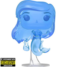 Load image into Gallery viewer, Funko Pop! Disney: The Little Mermaid - Ariel (Blue Translucent) Entertainment Earth Exclusive #563 w/Free 0.45mm Pop Shield Protector