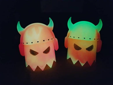 Cream Ghoulzicle GITD Viking Ghoulz with Removable Helmet L.E. 30