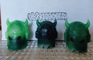 Viking Ghoulz Minis Emerald Swirl ECCC 2023 GITD