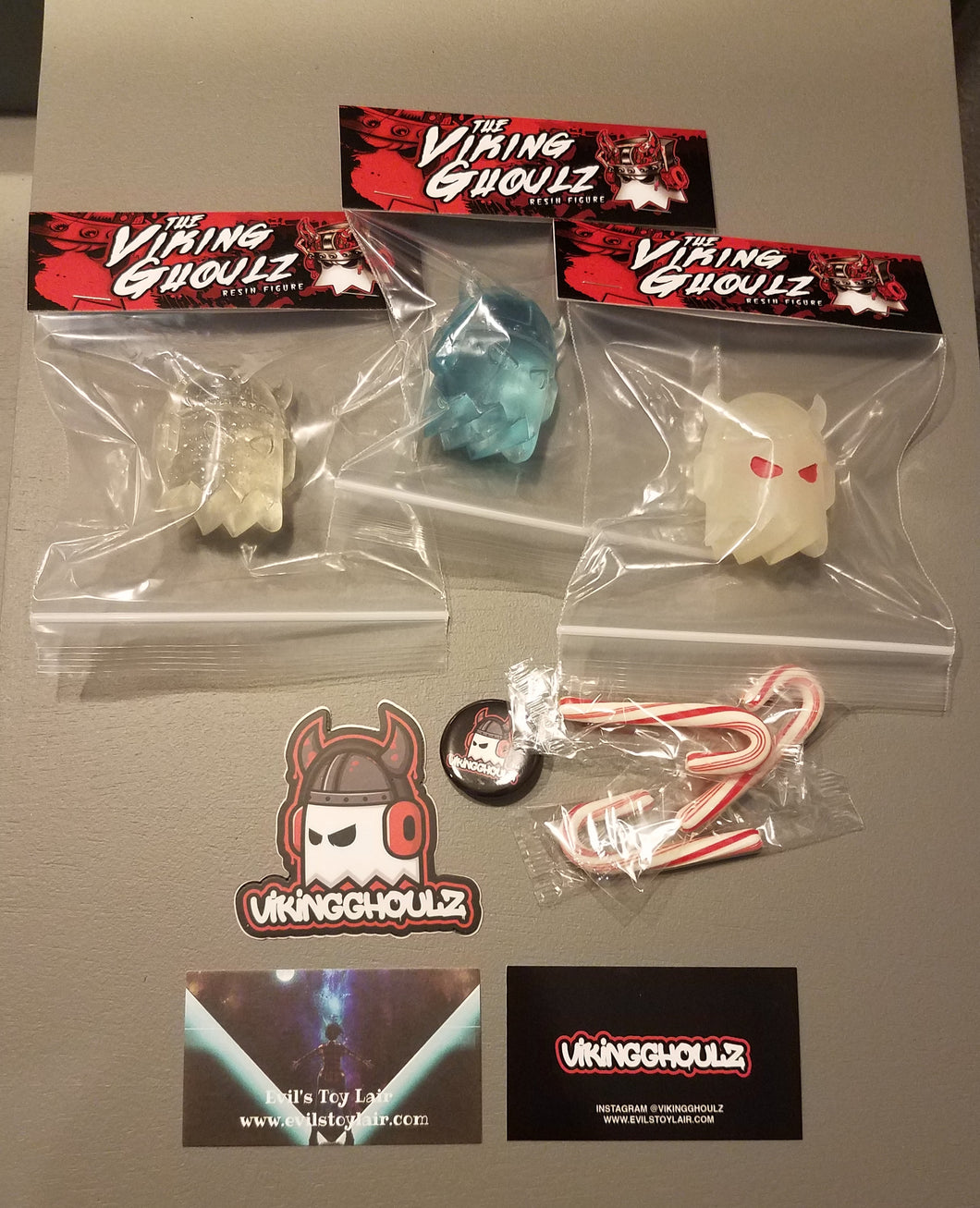 Viking Ghoulz - Ghostz of Christmas Past, Present, and Future 3 pack Resin Mini's LE 25