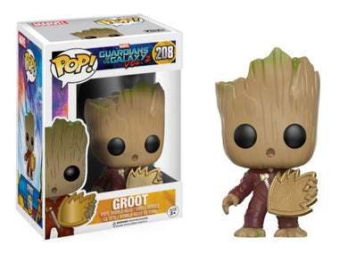 Funko Pop! Marvel - Guardians Of The Galaxy Vol. 2 - Groot #208 Hot Topic Exclusive *Vaulted*