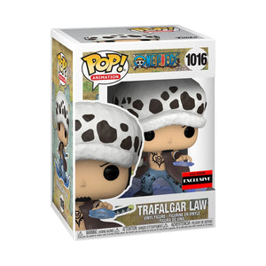 Funko Pop! Animation: One Piece - Trafalgar Law #1016 AAA Anime Exclusive (Common) w/free 0.45mm Pop Shield Protector