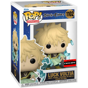 Funko Pop! Animation: Black Clover - Luck Voltia - AAA Anime Exclusive #1102 w/free 0.45mm Pop Shield Protector