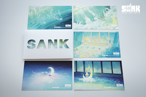 Good Night - Low Poly 3 pack bundle by Sank Toys *Pre-Order* with 2 sets of Postcards signed by artist