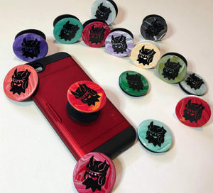 Acrylic Poured Viking Ghoulz Pop Sockets with Resin Coating